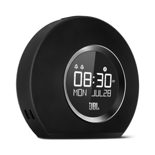 JBL Horizon - Black - Bluetooth clock radio with USB charging and ambient light - Hero