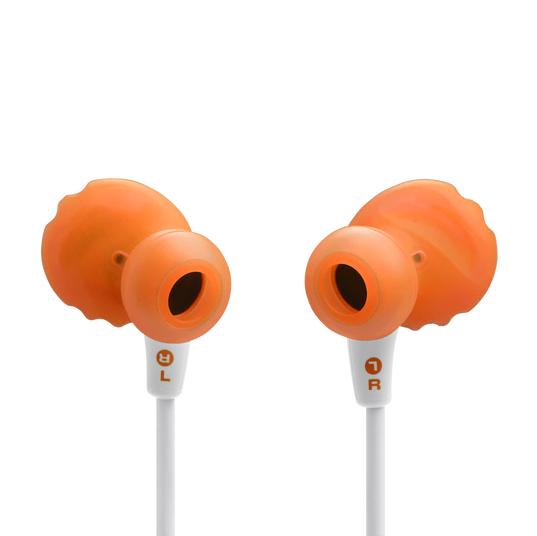 JBL Endurance Run 3 - White - Wired Sport Headphones - Back