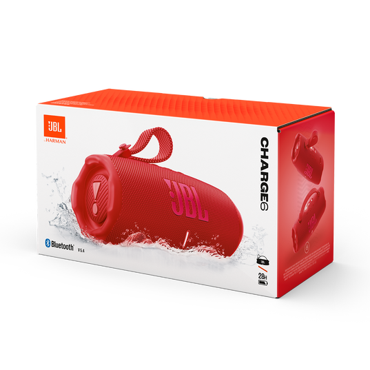 JBL Charge 6 - Red - Portable waterproof and drop-proof Bluetooth speaker - Detailshot 4