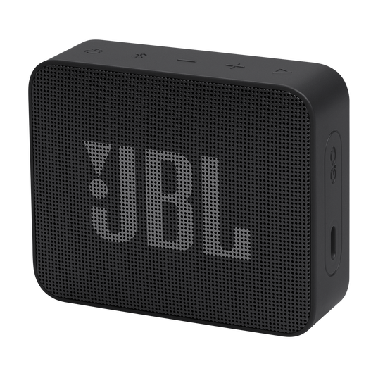JBL Go Essential 2 - Black - Portable Waterproof Speaker - Hero