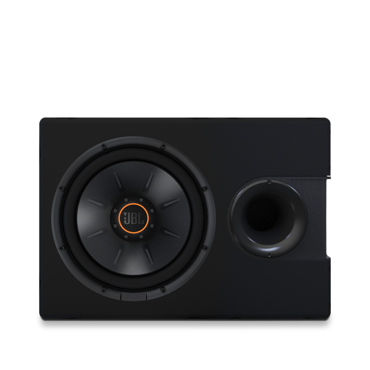S2-1024SS - Black - 10" (250mm) Slipstream ported enclosure - Detailshot 2
