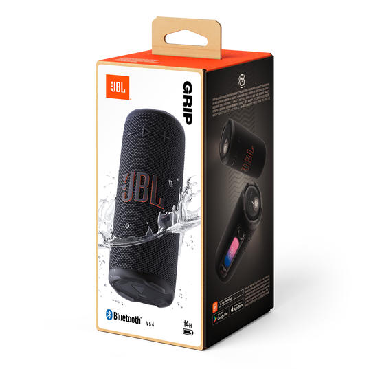 JBL Grip - Black - Compact Bluetooth speaker with bold JBL Pro Sound and ambient light - Detailshot 3