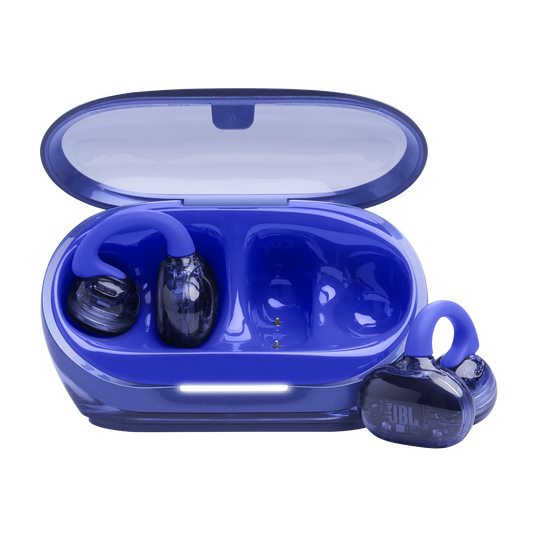 JBL Soundgear Clips - Blue - True wireless open-ear headphones - Hero
