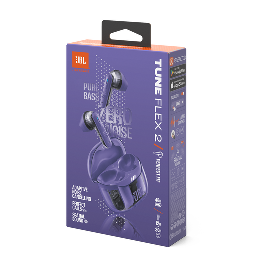 JBL Tune Flex 2 Ghost Edition - Ghost Mauve - True Wireless Noise Cancelling Earbuds - Detailshot 15