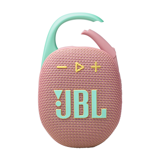 JBL Clip 5 - Pink - Ultra-portable waterproof speaker - Front