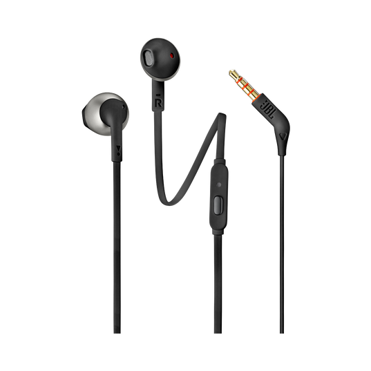 JBL Tune 205 - Black - Earbud headphones - Hero