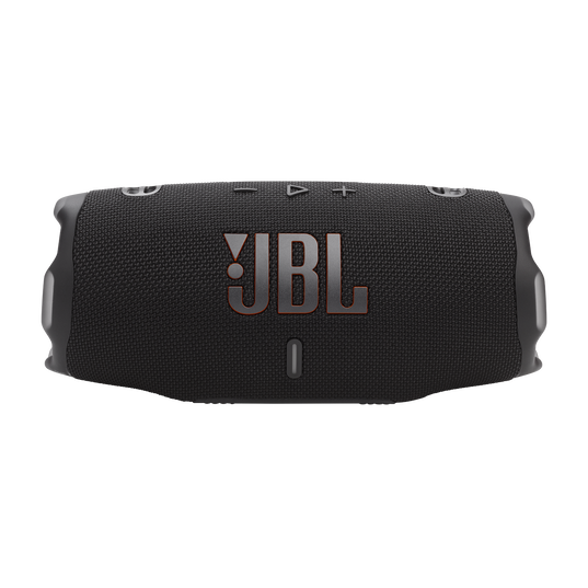 JBL Charge 6 - Black - Portable waterproof and drop-proof Bluetooth speaker - Front
