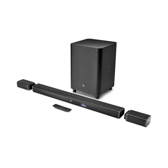JBL Bar 5.1 - Black - 5.1-Channel 4K Ultra HD Soundbar with True Wireless Surround Speakers - Hero