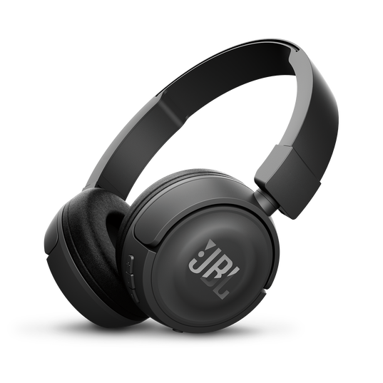 JBL T450BT - Black - Wireless on-ear headphones - Hero