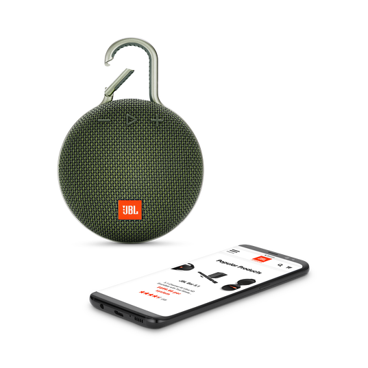 JBL Clip 3 - Forest Green - Portable Bluetooth&reg; speaker - Detailshot 1