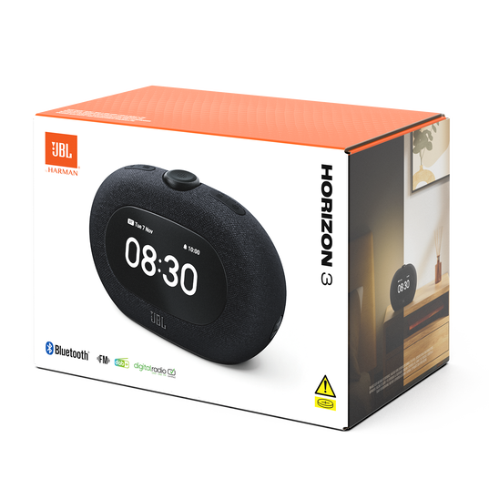JBL Horizon 3 - Black - Bluetooth&reg; clock radio speaker with DAB/DAB+/FM - Detailshot 8