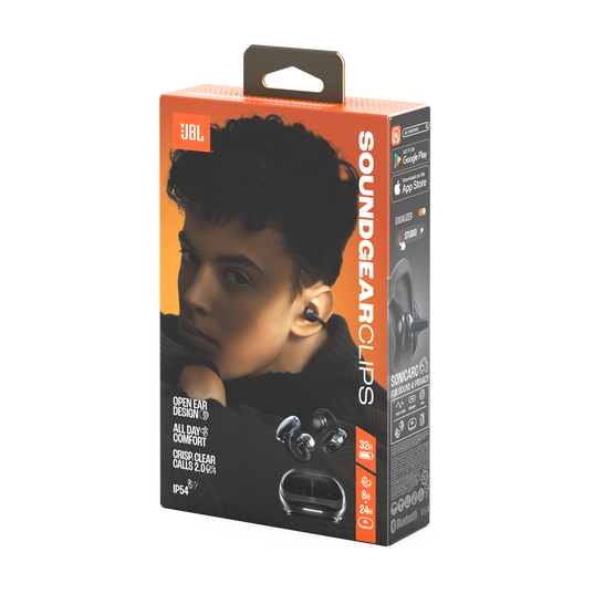 JBL Soundgear Clips - Black - True wireless open-ear headphones - Detailshot 15