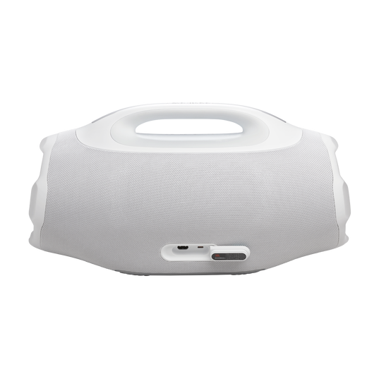 JBL Boombox 4 - White - Most powerful JBL portable waterproof speaker with massive JBL Pro Sound - Back