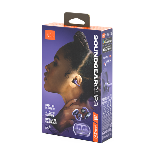 JBL Soundgear Clips - Purple - True wireless open-ear headphones - Detailshot 15