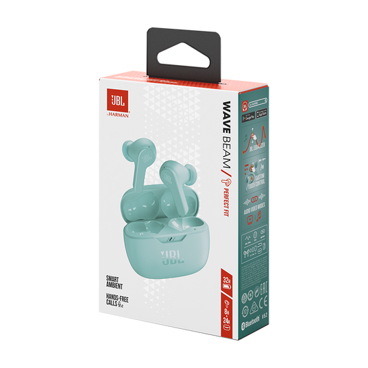 JBL Wave Beam - Mint - True wireless earbuds - Detailshot 15