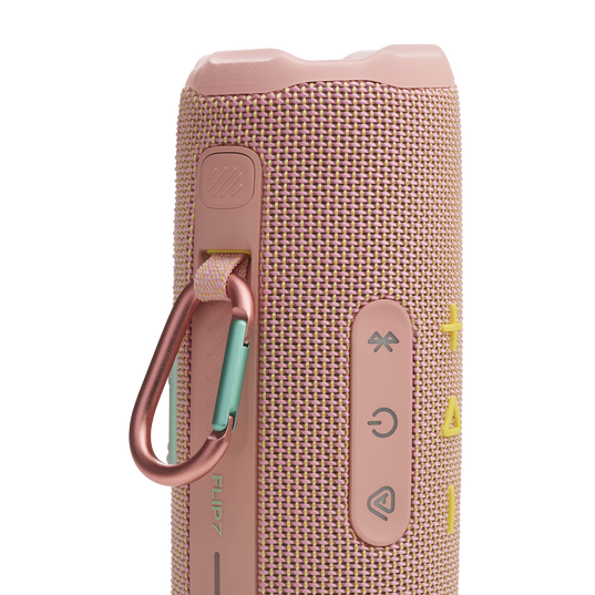 JBL Flip 7 - Pink - Portable waterproof and drop-proof  speaker - Detailshot 4