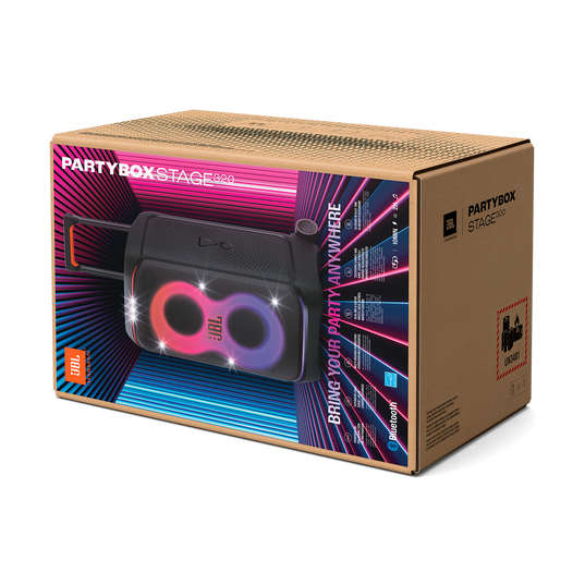 JBL PartyBox Stage 320 - Black - Portable party speaker with wheels - Detailshot 15