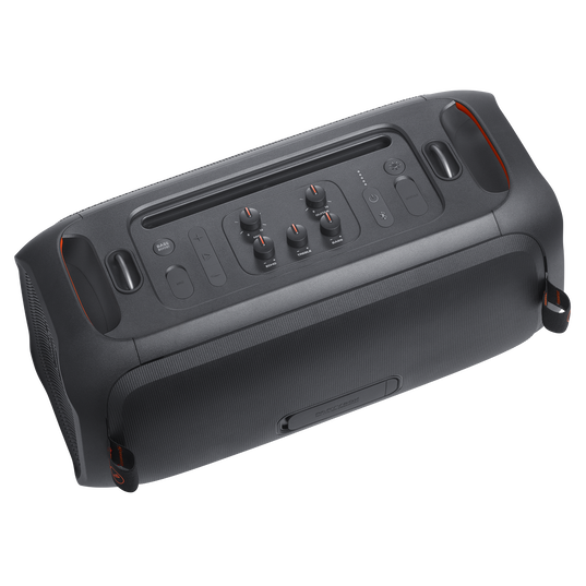 JBL PartyBox On-the-Go Essential - Black - Portable party speaker with built-in lights and wireless mic - Detailshot 7