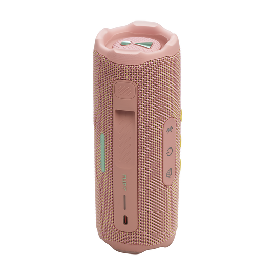 JBL Flip 7 - Pink - Portable waterproof and drop-proof  speaker - Back