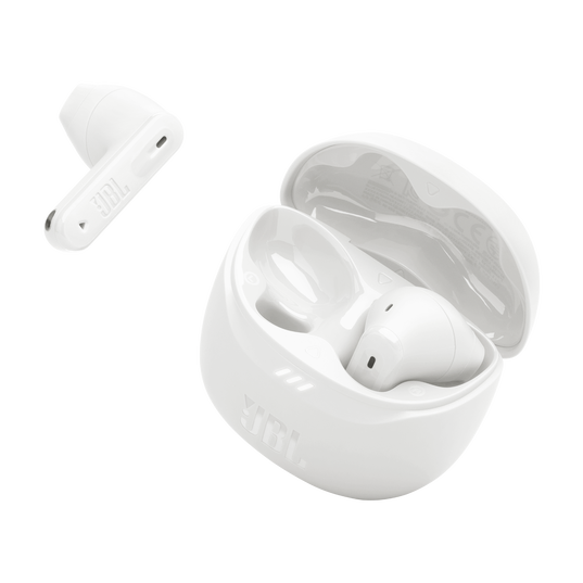 JBL Tune Flex 2 - White - True Wireless Noise Cancelling Earbuds - Detailshot 2