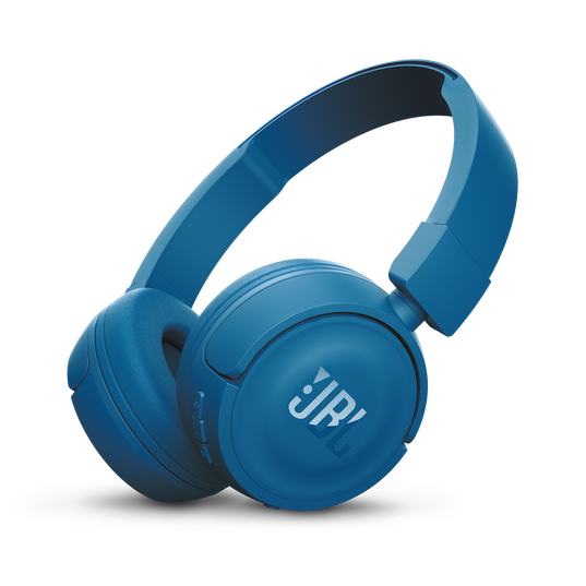 JBL T450BT - Blue - Wireless on-ear headphones - Hero