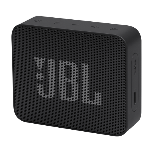 JBL Go Essential 2 - Black - Portable Waterproof Speaker - Hero