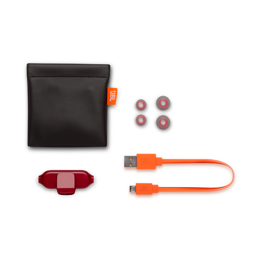 E25BT - Red - Wireless in-ear headphones - Detailshot 4