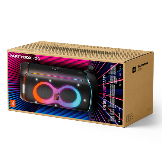 JBL PartyBox 720 - Black - Loudest battery-powered JBL party speaker with superior JBL Pro Sound and a futuristic lightshow - Detailshot 5