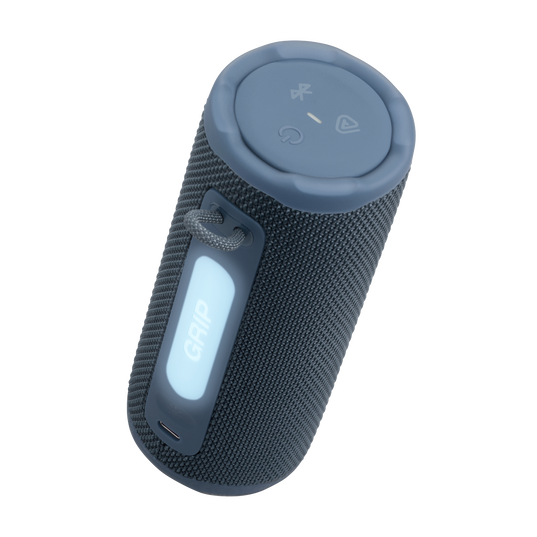 JBL Grip - Blue - Compact Bluetooth speaker with bold JBL Pro Sound and ambient light - Detailshot 1