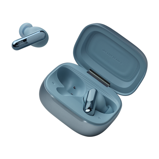 JBL Live Beam 3 - Blue - True wireless noise-cancelling closed-stick earbuds - Detailshot 8