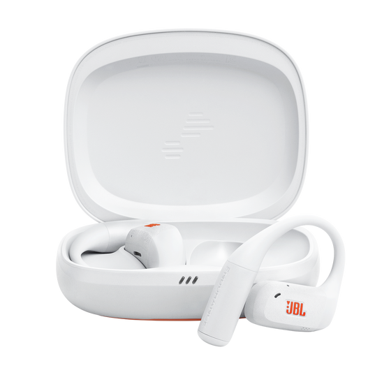 JBL Endurance Zone - White - True Wireless open-ear sport headphones - Hero