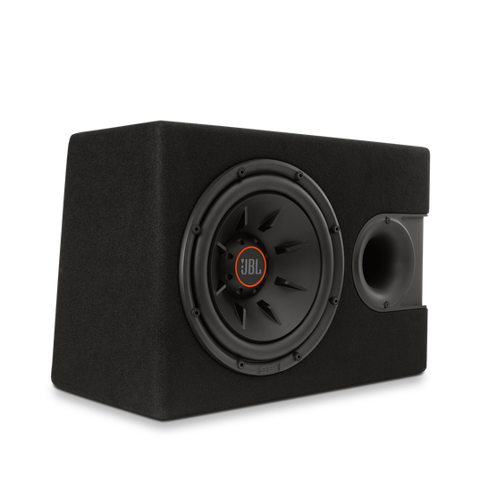 S2-1024SS - Black - 10" (250mm) Slipstream ported enclosure - Detailshot 1