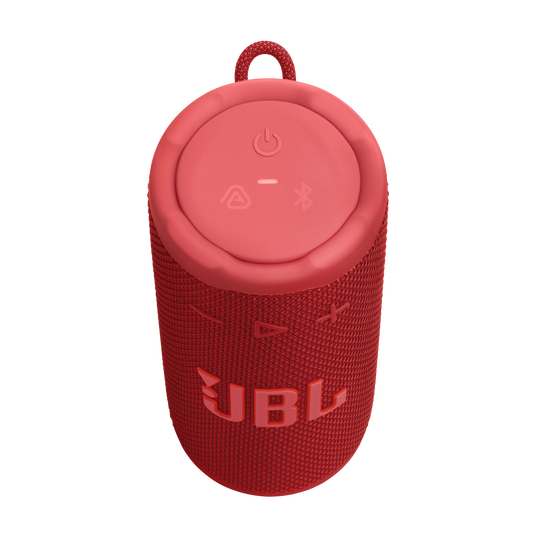 JBL Grip - Red - Compact Bluetooth speaker with bold JBL Pro Sound and ambient light - Top