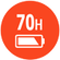 長達 70 小時播放續航力