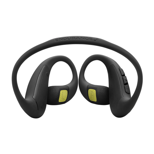 JBL Endurance Pace - Black / Lime - Open-Ear Sport Headphones - Front