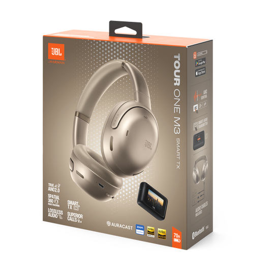 JBL Tour One M3 Smart Tx - Mocha - Wireless over-ear Noise Cancelling headphones with JBL Smart Tx - Detailshot 15