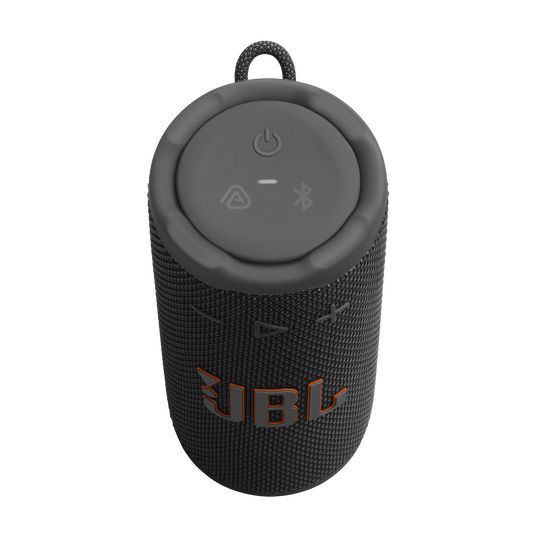 JBL Grip - Black - Compact Bluetooth speaker with bold JBL Pro Sound and ambient light - Top