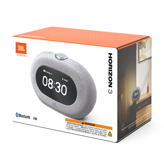 JBL Horizon 3 with FM - Grey - Bluetooth&reg; clock radio speaker with FM - Detailshot 8