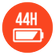 Up to 44 hours of music playback
