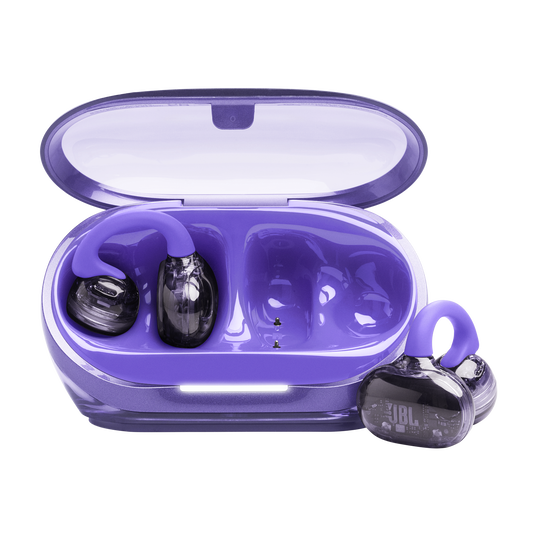 JBL Soundgear Clips - Purple - True wireless open-ear headphones - Hero