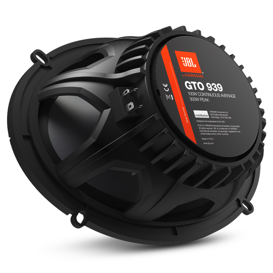 GTO939 - Black - 300-Watt, Three-Way 6" x 9" Speaker System with Tweeter Level Control - Back