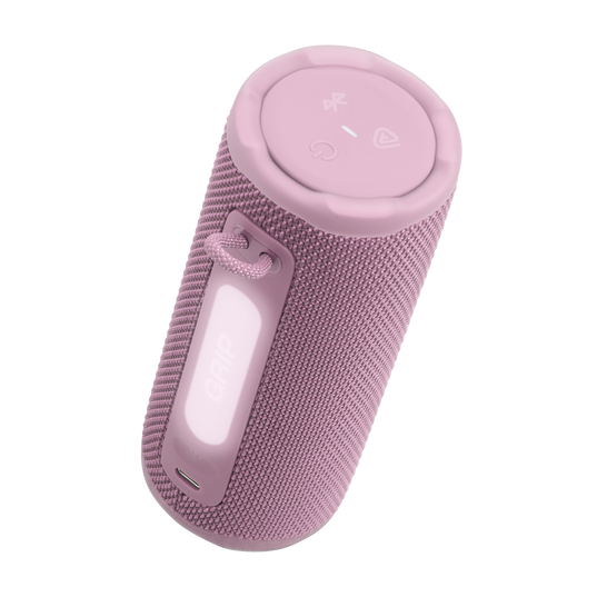 JBL Grip - Pink - Compact Bluetooth speaker with bold JBL Pro Sound and ambient light - Detailshot 1