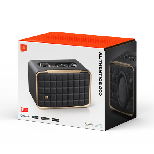 JBL Authentics 200 | Smart home speaker with Wi-Fi, Bluetooth and Voice  Assistants with retro design