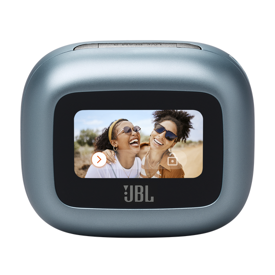 JBL Live Beam 3 - Blue - True wireless noise-cancelling closed-stick earbuds - Detailshot 2