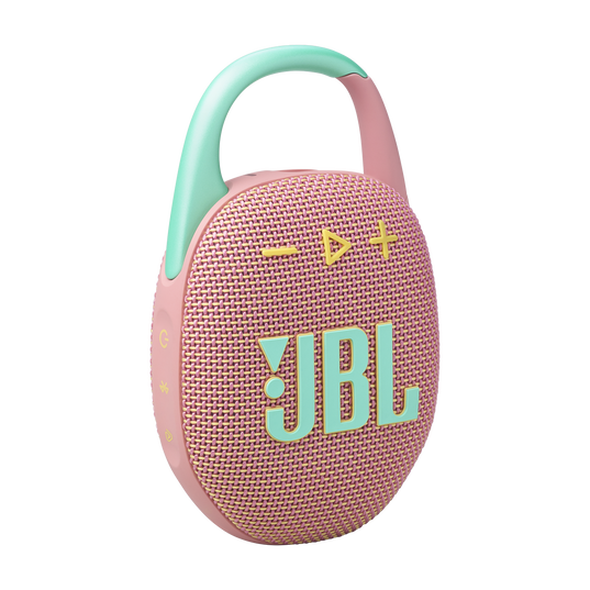 JBL Clip 5 - Pink - Ultra-portable waterproof speaker - Hero