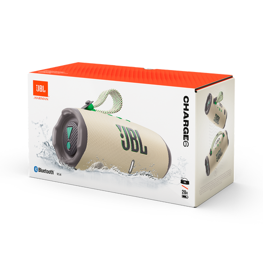 JBL Charge 6 - Sand - Portable waterproof and drop-proof Bluetooth speaker - Detailshot 4
