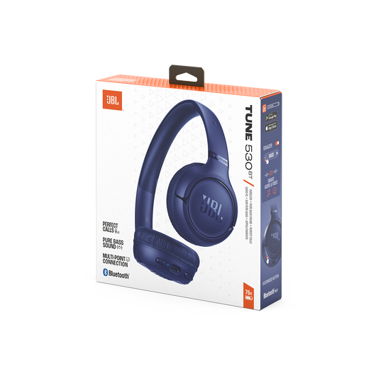 JBL Tune 530BT - Blue - Wireless on-ear Bluetooth&reg; headphones - Detailshot 15