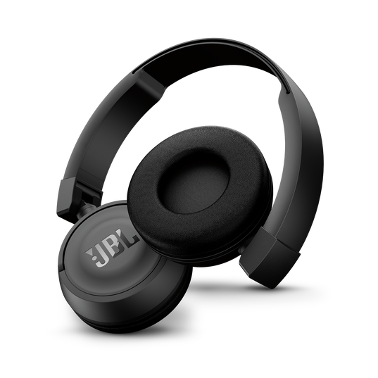JBL T450BT - Black - Wireless on-ear headphones - Detailshot 1