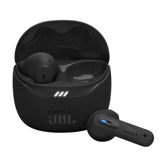 JBL Tune Flex 2 - Black - True Wireless Noise Cancelling Earbuds - Hero