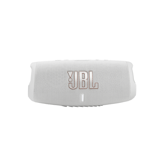 JBL Charge 5 - White - Portable Waterproof Speaker with Powerbank - Front